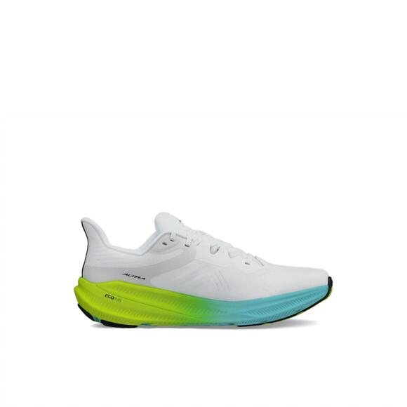 NEW ALTRA men's experience flow 2 running shoes in white/lime - Picture 5 of 6